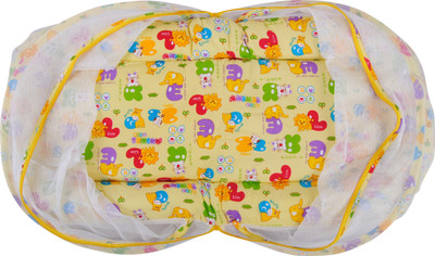 

Baby Grow Cotton Infants Animal Print Jumbo Bedding Set with Zipper Mosquito Net(Yellow)