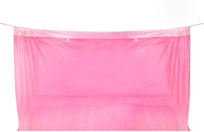 Sunflower Products Nylon Adults Pink Double Bed Mosquito Net Mosquito Net(Pink)