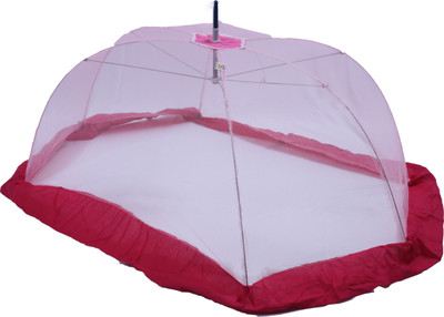 Riddhi Nylon Kids Riddhi baby mosquito protection red umbrella with border Mosquito Net(RED) available at flipkart for Rs.149