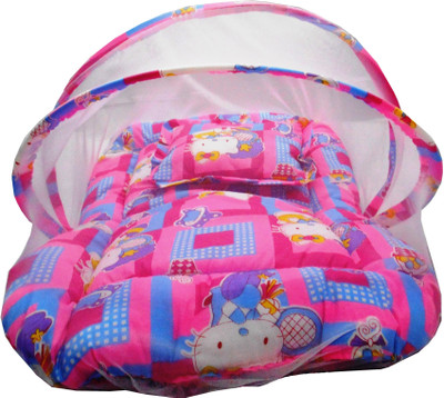 

SilverStone Cotton Infants NET BED SET (PINK) Mosquito Net(Multicolor)