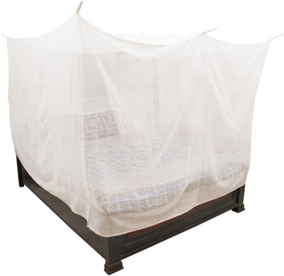 

VKE Product Cotton Adults MosquitoNet_DoubleBed_White Mosquito Net(White)