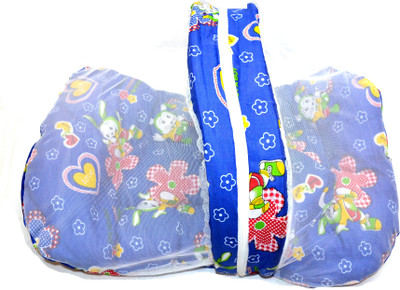 

Pin to Pen Cotton Infants Infant 2 in 1 Bed Blue Mosquito Net(Multicolor)