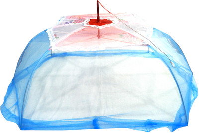 

Abstra Nylon Infants Baby Mosquito Net(Sky Blue, White)
