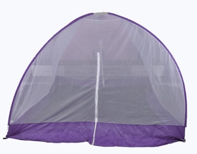 RIDDHI Adults Cots and Cribs Mosquito Net(Purple, Tent)