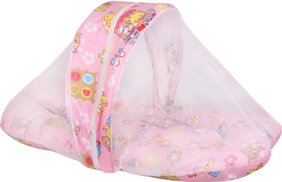 

Baby World's Rising Kids Infants Baby Bed With Net Mosquito Net(Pink)