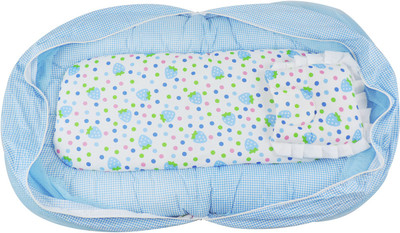 

Ole Baby Nylon Infants Jumbo Reversible 2 In 1 Polka Strawberry Print Mosquito Net(Multicolor)