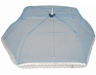 

Aarushi Nylon Kids Baby Foldable Mosquito Net(Blue)