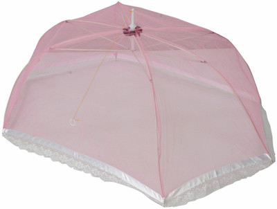 

Aarushi Nylon Kids Baby Foldable Mosquito Net(Pink)