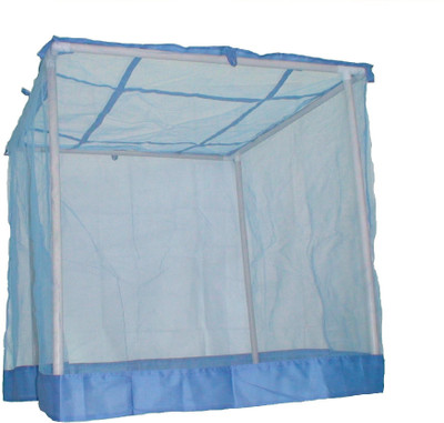 

V. K. Enterprise HDPE - High Density Poly Ethylene Adults 6' X 6' Blue Hdpe Mosquito Net(Blue)