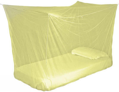 Ans Nylon Infants Double Bed Mosquito Net(Yellow)