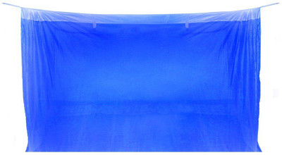 Sunflower Products Nylon Adults Blue Double Bed Mosquito Net 1+1 Mosquito Net(Blue)