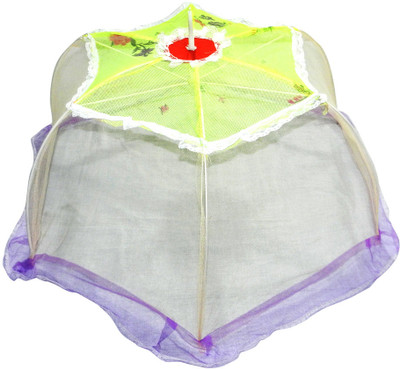 

Abstra Nylon Infants Baby Mosquito Net(Lime Green, Purple)
