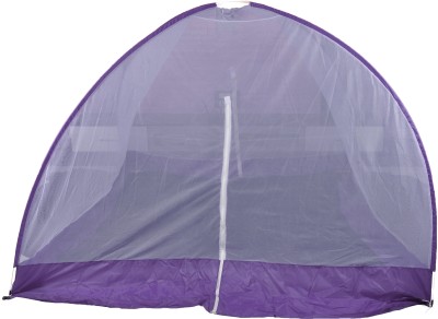 RIDDHI Polyester Adults Washable purple polister tent style (6x6) Mosquito Net(purple, Tent)