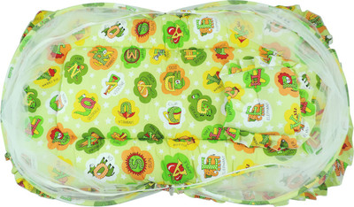 

Ole Baby Nylon Infants Jumbo Reversible 2 In 1 Abcd Print Mosquito Net(Multicolor)
