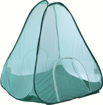 RIDDHI Polyester Adults Washable Green 14 Miter Tent Mosquito Net(Green, Tent)