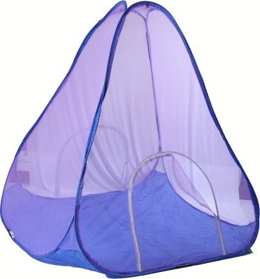 RIDDHI Polyester Adults Washable Purple 14 Miter Tent Mosquito Net(Purple, Tent)