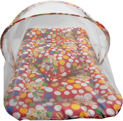 

SilverStone cotton Infants red polka bed set Mosquito Net(RED)