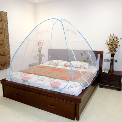 

Aone Polyster Adults Double Bed Fish Printed and Blue Mosquito Net(Blue)