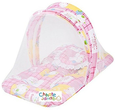 

Chhote Janab Nylon Infants BABY COTTON PADDED Mosquito Net(Pink)
