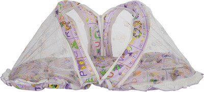 

Aarushi Cotton Infants Baby Bedding Set Sleeping Bed with Foldable Mosquito Net(Multicolor)