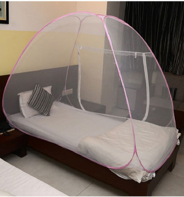 

Antiliy Polyester Adults Single Bed Pink Mosquito Net(Pink)