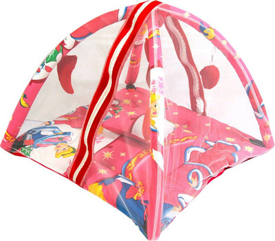 

Feathers Micro Polly Cotton Infants Cribs Mosquito Net(Pink)