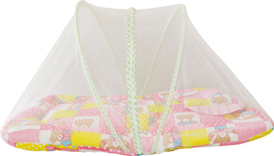 

Ole Baby Nylon Infants Rich Teddy print Jumbo Bedding Mosquito Net(Multicolor)