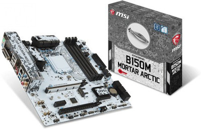 MSI B150M MORTAR ARCTIC Motherboard(Grey) available at flipkart for Rs.8900