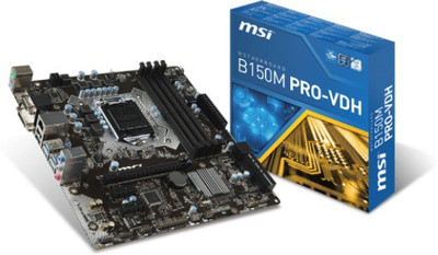 MSI B150M PRO-VDH Motherboard(Black) available at flipkart for Rs.8700