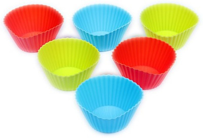 

Funcart Silicone Round Shape 6 - Cup Cupcake/Muffin Mould(Pack of 6)