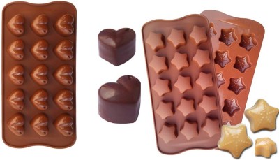 H D Enterprise Silicone Chocolate Mould 15(Pack of 2)