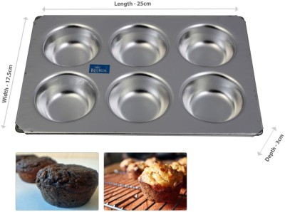 ROLEX Aluminium Cupcake/Muffin Mould 1(Pack of 1)