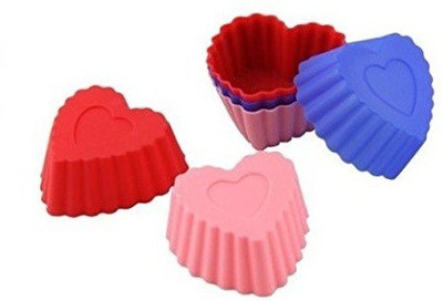 

Prostuff Heart Shape 6 - Cup Cupcake/Muffin Mould(Pack of 6)