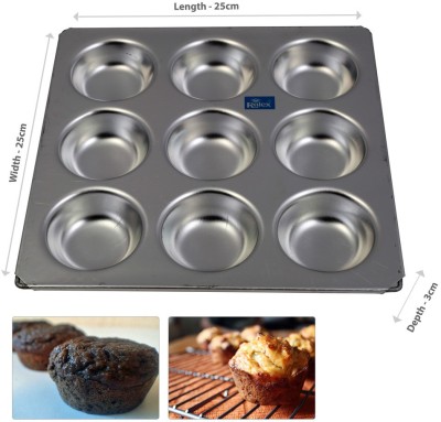 ROLEX Aluminium Cupcake/Muffin Mould 1(Pack of 1)