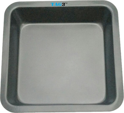 

TAG3 Microwave Safe Bakeware Tin Tray Square Shaped mold - Cup Cake/Bread Mould(Pack of 1)