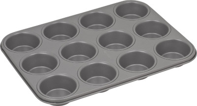 

TAG3 Microwave Safe Muffin Bakeware 12 - Cup Mould Tray(Pack of 1)