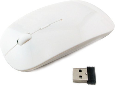 HashTag Glam 4 Gadgets Ultrathin Laptop/Desktop Wireless Optical Gaming Mouse Bluetooth, White