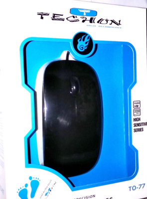 

TECHON TO-77 Wired Optical Mouse(USB, Black)