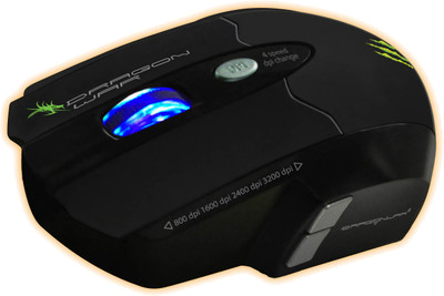 DRAGON WAR Leviathan Blue Sensor with Free Mouse Mat Wired Laser Gaming Mouse(USB, Black) DRAGON WAR Leviathan Blue Sensor with Free Mouse Mat Wired Laser Gaming Mouse(USB, Black)