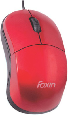 Foxin FOM2014 Wired Optical Mouse(USB, Red)