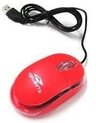 

Terabyte USB Color full Wired Optical Mouse(USB, Red)