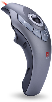 

iBall 2.4GHz Wirless Trackball Presenter Wireless Laser Mouse(USB, Grey)