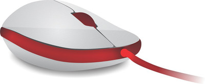 

Portronics Hanger Wired Optical Mouse(USB, White, Red)
