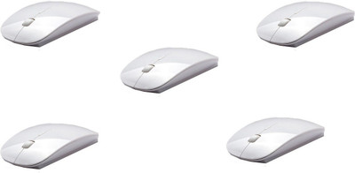 

Outre 5PC 2.4Ghz Ultra Slim Wireless Optical Gaming Mouse(USB, White)