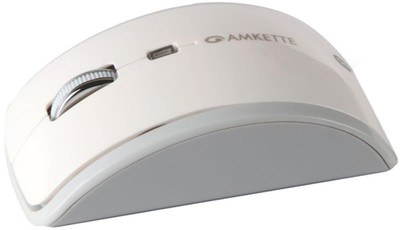 Amkette Pearl Wireless Optical Mouse(USB, White)