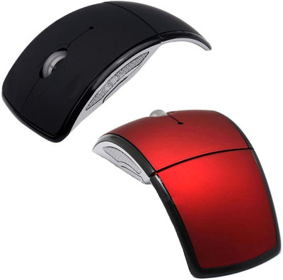 

FKU Sets of 2 Ocean 2.4Ghz Folding Wireless Optical Gaming Mouse(USB, Black, Red)