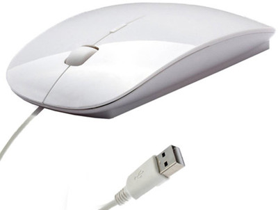 iConnect World Slim 3D USB For Laptop And Desktop Wired Optical  Gaming Mouse(USB, White)