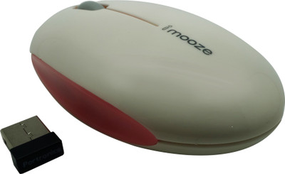 

Portronics iMooze POR 204 Wireless Mouse(USB, White & Pink)