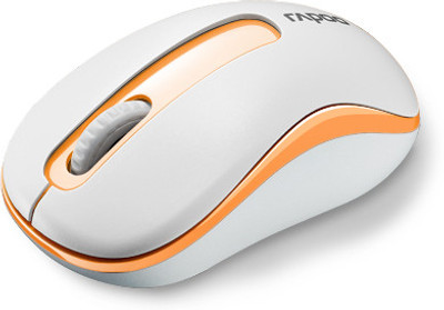 

Rapoo M10 Orange Wireless Optical Mouse(USB, White)