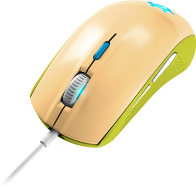 

SteelSeries Rival 100 Wired Optical Gaming Mouse(USB, Gaia Green)